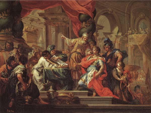 Sebastiano Conca Alexander the Great in the Temple at Jerusalem China oil painting art